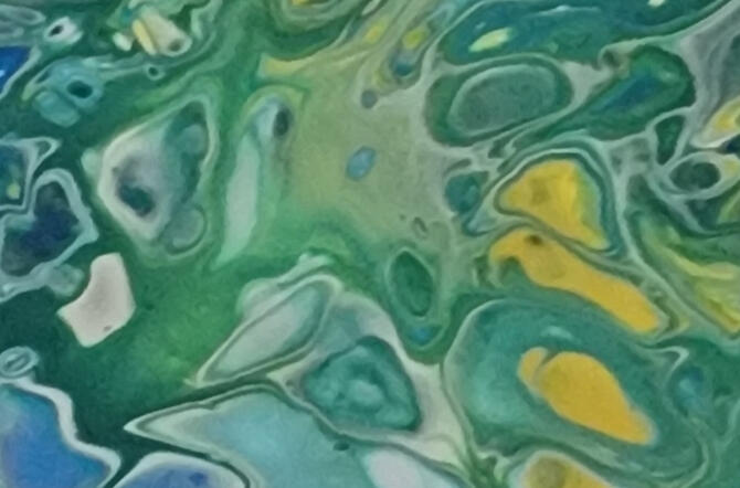 Sea of Frogs This one really reminds me of the colors of the whole earth, but once sea of Frogs entered my mind- that was it!